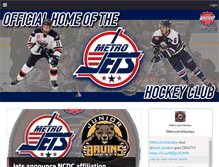 Tablet Screenshot of metrojetshockey.com
